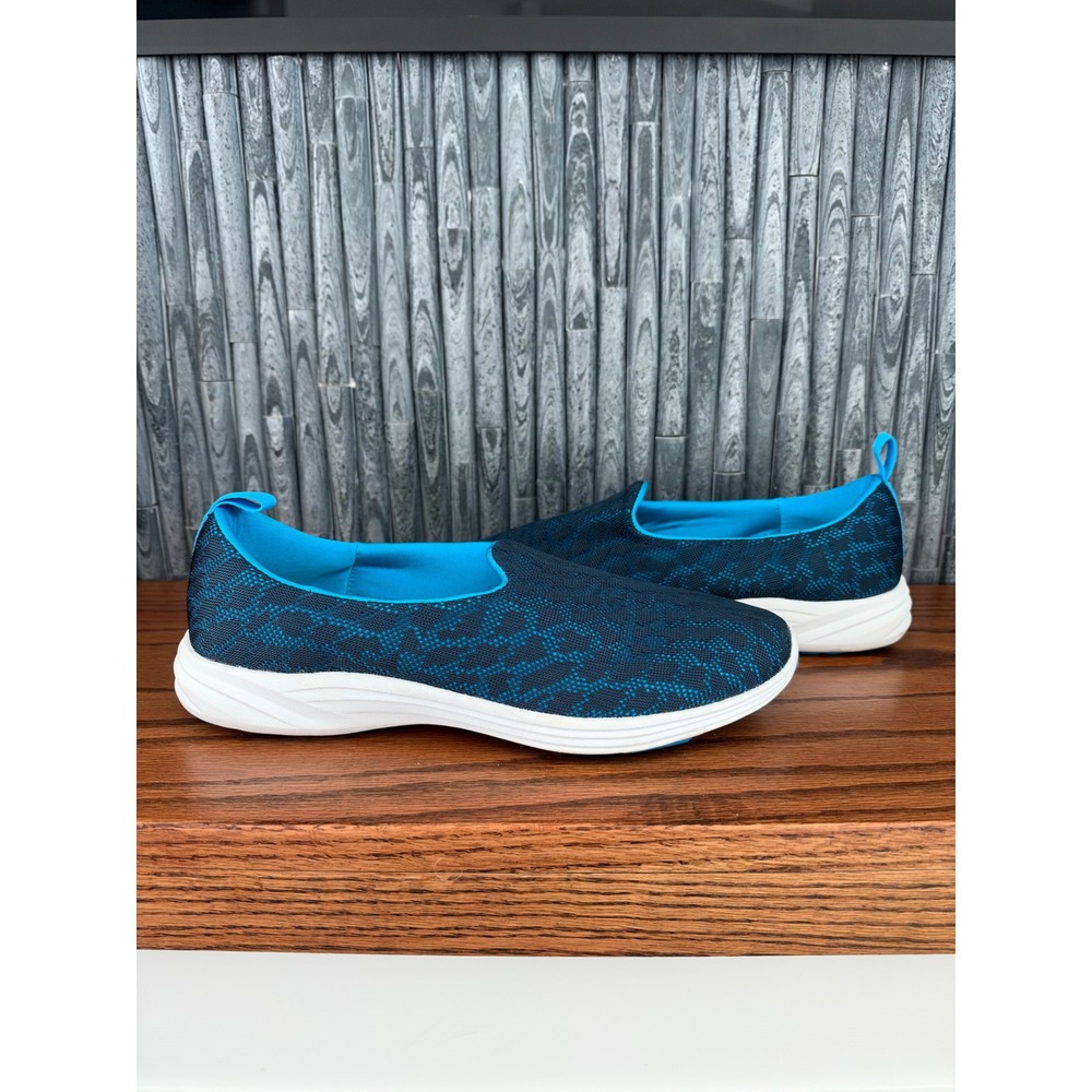 Vionic Hydra Blue Navy Mesh Slip On Walking Sneakers Shoes Womens 10W 331HYDRA